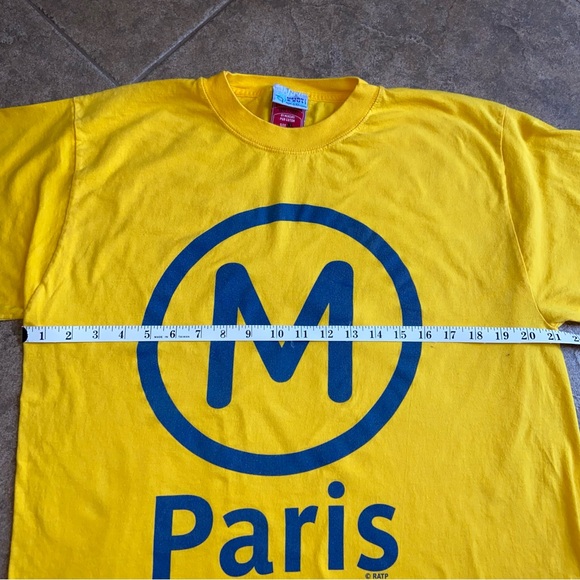 Never Worn- UNISEX -  Paris METRO sign - T-Shirt - Picture 5 of 13